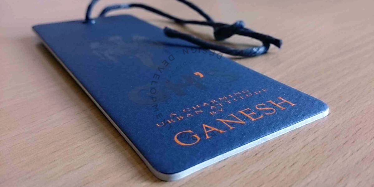 GANESH | A CHARMING URBAN ATTITUDE | BRANDING | HANG TAG