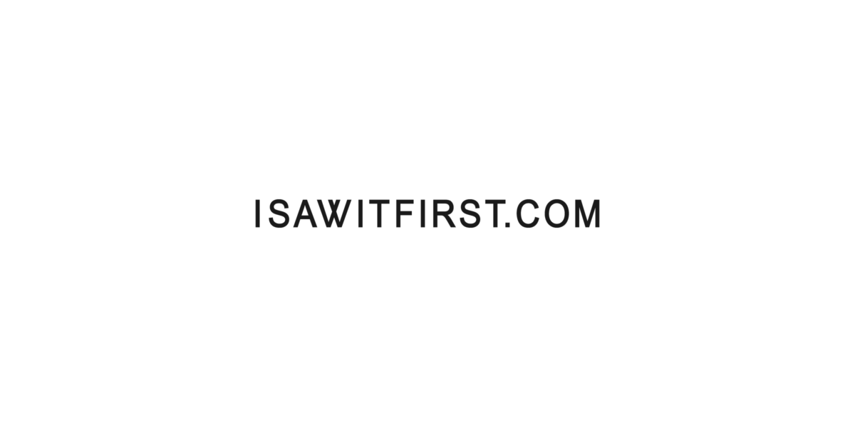 ISAWITFIRST.COM | LOGO DESIGN | BRANDING