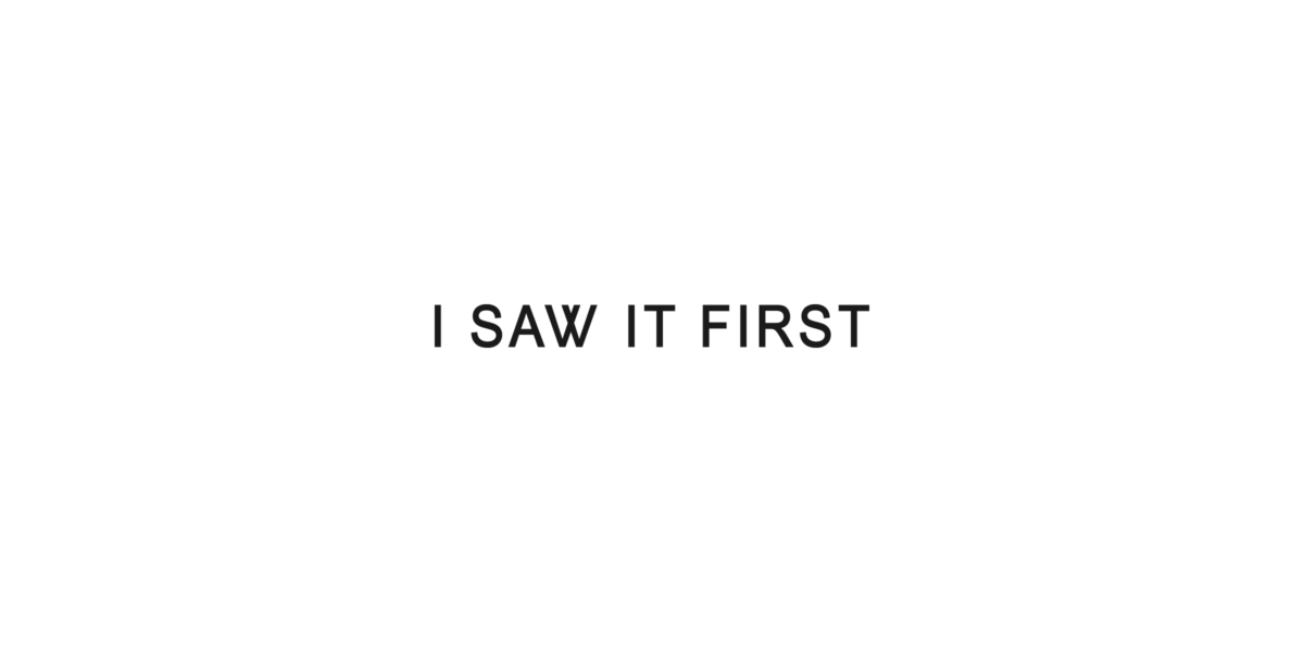 ISAWITFIRST | LOGO DESIGN | BRANDING